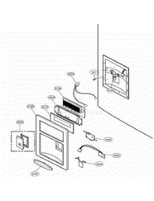 Dispenser Parts parts for Lg Refrigerator 78549 from AppliancePartsPros.com