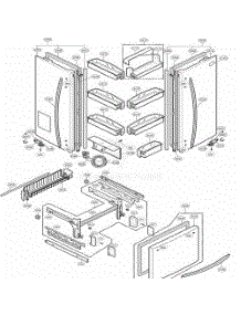 Door Parts parts for Lg Refrigerator 78549 from AppliancePartsPros.com