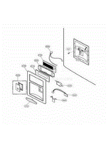 Dispenser Parts parts for Lg Refrigerator 78723 from AppliancePartsPros.com