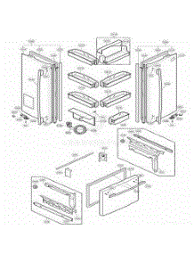 Door Parts parts for Lg Refrigerator 78723 from AppliancePartsPros.com