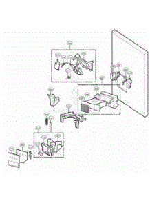 Dispenser Parts parts for Lg Refrigerator 78733 from AppliancePartsPros.com