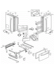 Door Parts parts for Lg Refrigerator 78733 from AppliancePartsPros.com
