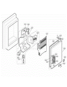 Ice Maker And Ice Bank Parts parts for Lg Refrigerator 78733 from AppliancePartsPros.com