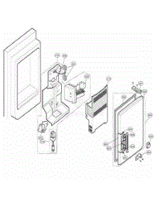 Ice Maker And Ice Bank Parts parts for Lg Refrigerator 78739 from AppliancePartsPros.com