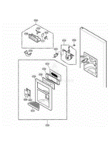 Dispenser Parts parts for Lg Refrigerator 78764 from AppliancePartsPros.com