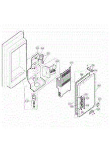Ice Maker And Ice Bank Parts parts for Lg Refrigerator 78764 from AppliancePartsPros.com