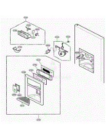 Dispenser Parts parts for Lg Refrigerator 78773 from AppliancePartsPros.com