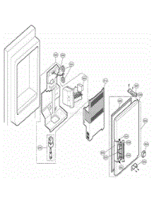 Ice Maker And Ice Bank Parts parts for Lg Refrigerator 78773 from AppliancePartsPros.com