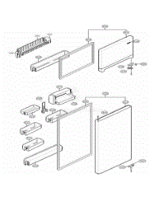 Door Parts parts for Lg Refrigerator 79013 from AppliancePartsPros.com
