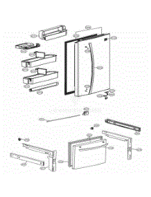 Door Parts parts for Lg Refrigerator 79042 from AppliancePartsPros.com