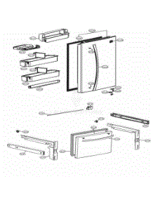 Door Parts parts for Lg Refrigerator 79044 from AppliancePartsPros.com