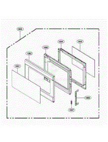 Door Parts parts for Lg Range 79159 from AppliancePartsPros.com