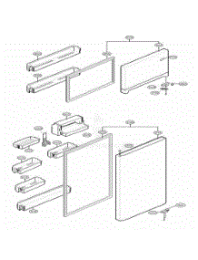 Door Parts parts for Lg Refrigerator 79299 from AppliancePartsPros.com