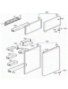 Door Parts parts for Lg Refrigerator 79303 from AppliancePartsPros.com