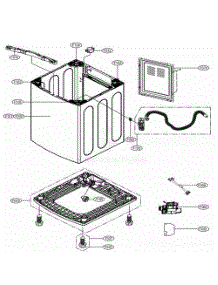 Outer Case Assembly 2 parts for Lg Washer Dryer Combo 793396 from AppliancePartsPros.com