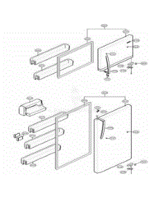 Door Parts parts for Lg Refrigerator 79432 from AppliancePartsPros.com