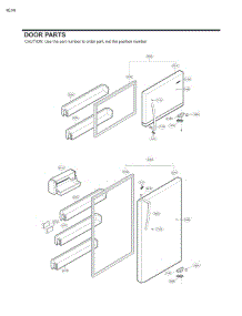 Door Parts parts for Lg Refrigerator 79433 from AppliancePartsPros.com