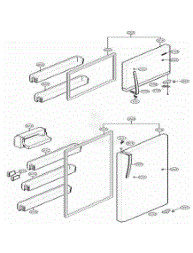 Door Parts parts for Lg Refrigerator 79439 from AppliancePartsPros.com