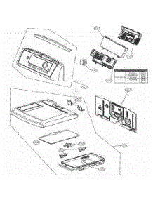 Control Panel And Plate Assembly parts for Lg Dryer 79472 from AppliancePartsPros.com