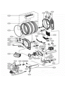 Drum And Motor Assembly: Gas Type parts for Lg Dryer 79472 from AppliancePartsPros.com