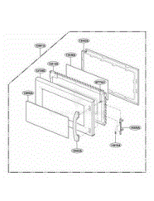 Door Parts parts for Lg Range 79609 from AppliancePartsPros.com