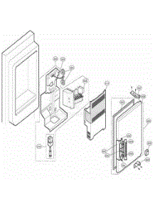 Ice Maker And Ice Bin Parts parts for Lg Refrigerator 79742 from AppliancePartsPros.com