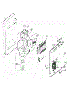 Ice Maker And Ice Bin Parts parts for Lg Refrigerator 79743 from AppliancePartsPros.com