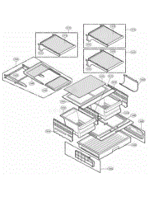 Refrigerator Parts parts for Lg Refrigerator 79743 from AppliancePartsPros.com
