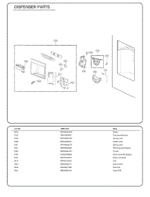 Section 4 parts for Lg Refrigerator 79983 from AppliancePartsPros.com
