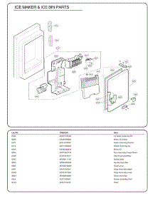 Section 5 parts for Lg Refrigerator 79983 from AppliancePartsPros.com