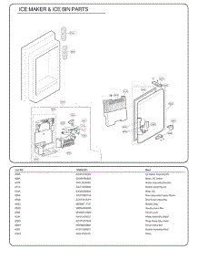 Section 7 parts for Lg Refrigerator 79983 from AppliancePartsPros.com