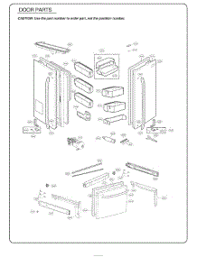 Door Parts parts for Lg Refrigerator 79993 from AppliancePartsPros.com