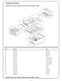 Freezer Parts parts for Lg Refrigerator 79993 from AppliancePartsPros.com