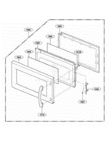 Door Parts parts for Lg Range 80002 from AppliancePartsPros.com