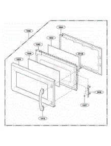 Door Parts parts for Lg Range 80009401 from AppliancePartsPros.com
