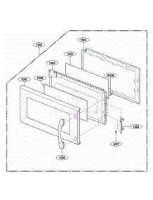 Door Parts parts for Lg Wall Oven 80014 from AppliancePartsPros.com