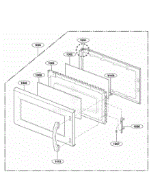 Door Parts parts for Lg Range 80022 from AppliancePartsPros.com