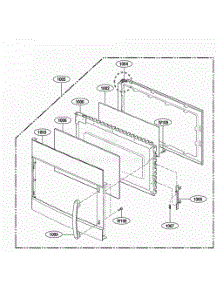 Door Parts parts for Lg Range 80032 from AppliancePartsPros.com