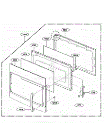 Door Parts parts for Lg Range 80042 from AppliancePartsPros.com