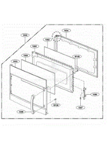 Door Parts parts for Lg Range 80049 from AppliancePartsPros.com