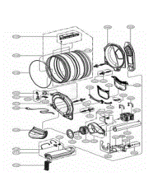 Drum And Motor Assembly: Electric Type parts for Lg Dryer 80311 from AppliancePartsPros.com