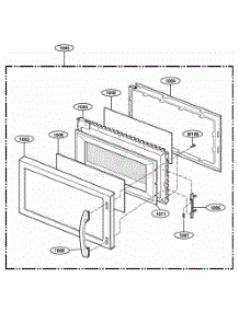 Door Parts parts for Lg Range 80412 from AppliancePartsPros.com
