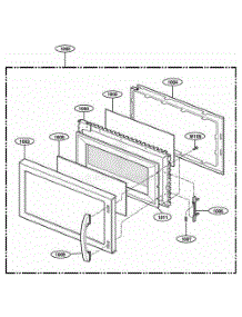 Door Parts parts for Lg Range 80414 from AppliancePartsPros.com