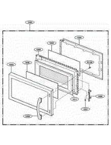 Door Parts parts for Lg Range 80419 from AppliancePartsPros.com