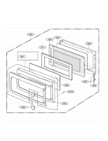 Door Parts parts for Lg Range 80513 from AppliancePartsPros.com