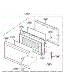 Door Parts parts for Lg Range 80522 from AppliancePartsPros.com