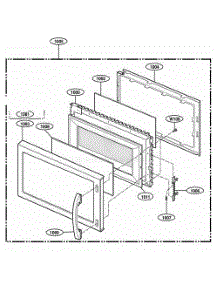 Door Parts parts for Lg Range 80599 from AppliancePartsPros.com