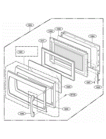 Door Parts parts for Lg Range 80603 from AppliancePartsPros.com