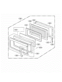 Door Parts parts for Lg Range 80604 from AppliancePartsPros.com