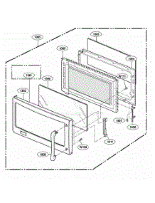 Door Parts parts for Lg Wall Oven 80802 from AppliancePartsPros.com